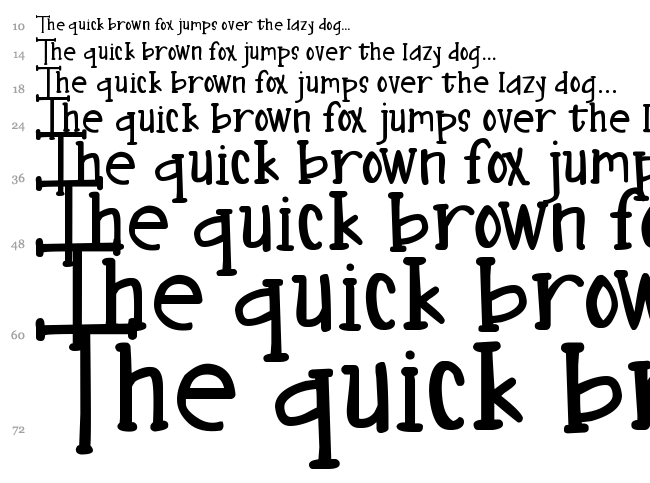 DJB Nouveau font waterfall